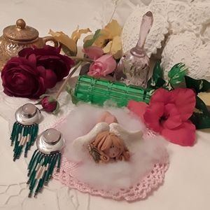 VTG. 925 STERLING AMERICAN INDIAN DANGLE EARRINGS